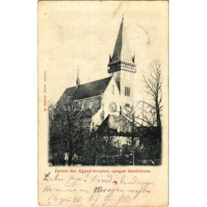 1902 Bártfa, Bardiov, Bardejov; Szt. Egyed templom nyugati homlokzata. Divald Adolf 5. / church (EK...
