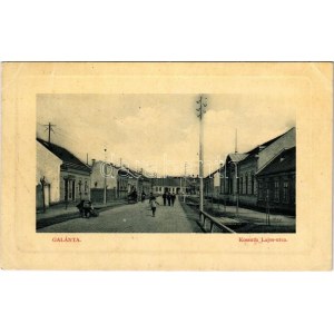 1913 Galánta, Kossuth Lajos utca, üzlet. W.L. Bp. 4477. 1911-13. / street, shop (EK)