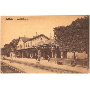 Galánta, vasútállomás. Vasúti levelezőlapárusítás 321. / railway station