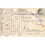 1915 Beregszász, Beregovo, Berehove; Árpád utca, Auer Károly Clayton és Shuttleworth üzlete / street, shops (EK...
