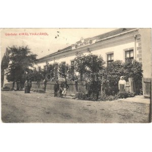 1913 Királyháza, Korolevo, Královo nad Tisou; állami népiskola / school (EK)