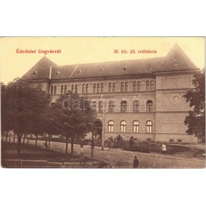 Ungvár, Uzshorod, Uzhhorod, Uzhorod; M. kir. állami reáliskola. W.L: 383. / school
