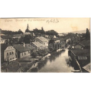 1914 Ungvár, Uzshorod, Uzhhorod, Uzhorod; Ung csatorna / Uzh river canal