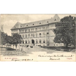1905 Ungvár, Uzshorod, Uzhhorod, Uzhorod; M. kir. áll. reáliskola. Székely és Illés kiadása ...