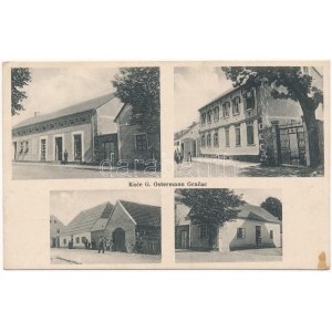 1916 Gracac, Gracsác; Kuce G. Ostermann / üzletek és ház / shop and houses (EK)