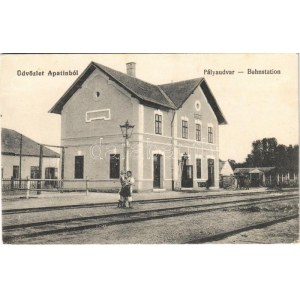 Apatin, Pályaudvar, vasútállomás / Bahnstation / railway station (EK)