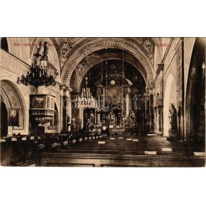 1909 Apatin, Római katolikus templom belső. Gasz Mátyás kiadása / church interior