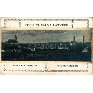 1911 Bácskossuthfalva, Kossuthfalva, Moravica, Ómoravica, Stara Moravica; Római katolikus és református templomok ...