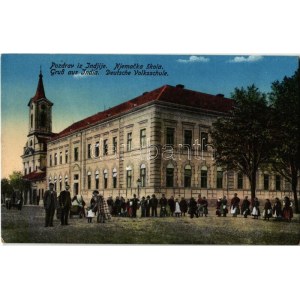 India, Indija; Német népiskola / Njemacka skola / Deutsche Volksschule / German school