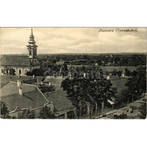 1915 Kevevára, Temeskubin, Kovin; üzlet, templom. R. Oberläuter kiadása / shop, church