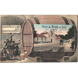 1911 Lajtabruck, Bruck an der Leitha; Bräuhaus. In Bruck...