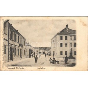 Poysdorf, Josefsplatz, Cafe Högl (?) (Rb)