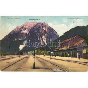 1929 Stainach-Irdning, Bahnhof, Grimming, Obersteir. Ennstal / railway station (EB)