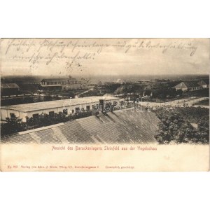 Steinfeld, Ansicht des Barackenlagers aus der Vogelschau / K.u.k. military barracks