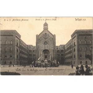 1914 Wien, Vienna, Bécs III. Kirche z. h. Maria v. Siege, K.u.k. Artillerie Arsenal / ceremony