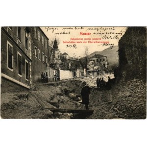 1909 Mostar, Suhodolina poslje poplave / Suhodolina nach der Überschwemmung / street after the flood (EK...