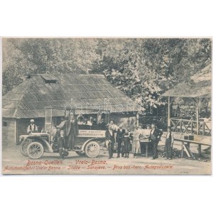 1909 Vrelo Bosne, Bosna Quellen; Automobilfahrt Vrelo-Bosna-Ilidze-Sarajevo. C.S. Nr. 363. Kunstverlag Cappon ...