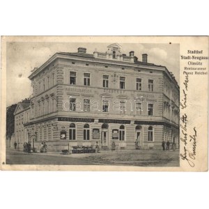 Olomouc, Olmütz; Stadthof Stadt-Neugasse, Restauration, Sparkassa, Restaurateur Franz Reichel ...