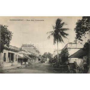 Pondicherry, Puducherry; Rue des Comontis / street