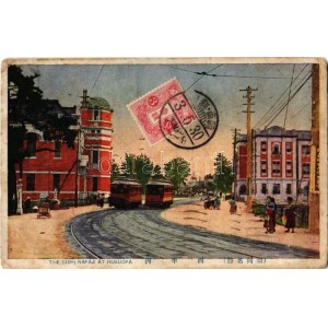 1922 Fukuoka, Hukuoka; The Nishi Nakaji / trams. TCV card (EK)