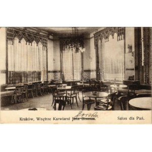 Kraków, Krakau; Wnetrze Karwiarni Jana Bosanza, Salon dla Pan / cafe interior (fl)