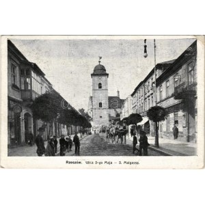 Rzeszów, Resche; Ulica 3-go Maja / street, shops (EK)