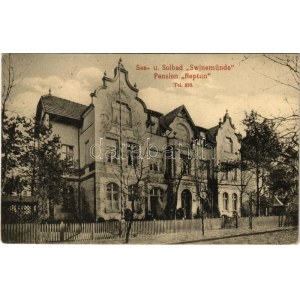 1913 Swinoujscie, Swinemünde; See- u. Solbad, Pension Neptun / hotel