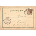 1898 Fortezza, Franzensfeste (Tirol); Stationsgebäude, Höhe Brücke / railway station, bridge, floral, Art Nouveau...