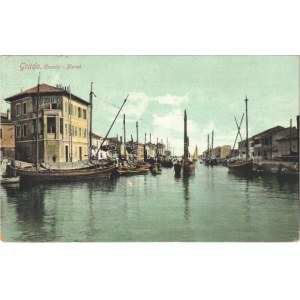 1911 Grado, Canale, Fotografie / Kanal, ships