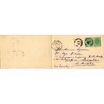 1903 Bucuresti, Bucharest, Bukarest; 2-tiled folding panoramacard