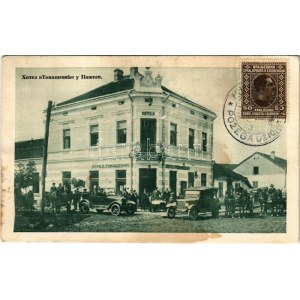 1930 Pozega, Hotel Tomasevic, automobiles (fl)