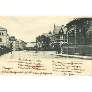 ~1899 (Vorläufer) Ljubljana, Laibach; Erjavceve ulice / street