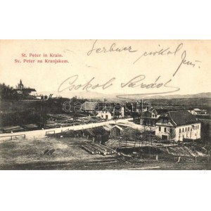 1906 Pivka, St. Petra na Krasu, San Pietro del Carso, St. Peter in Krain; Hotel St. Peter, sawmill