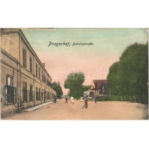 1916 Pragersko, Pragerhof; Bahnhofstrasse / street near railway station (EK)