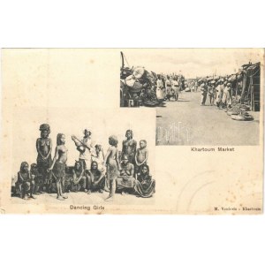 Khartoum, Market, dancing girls, Sudanese folklore (EK)