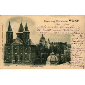 1900 Chernivtsi, Czernowitz, Cernauti, Csernyivci; Armenische Kirche / Armenian church