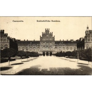 1918 Chernivtsi, Czernowitz, Cernauti, Csernyivci; Erzbischöfliche Residenz / bishop's palace