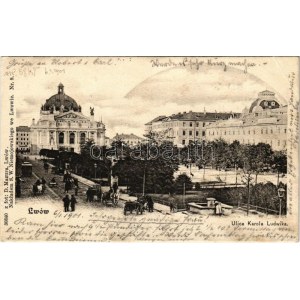 1901 Lviv, Lwów, Lemberg; Ulica Karola Ludwika / street (EK)