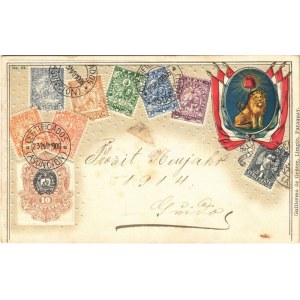 1913 Ceftificados Ascuncion / Stamps of Paraguay, coat of arms and flags. Guillermo de Grüter...