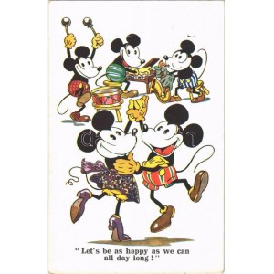 1931 Let's be as happy as we can all day long / Mickey egér / Mickey Mouse. Walter E. Disney A.R. i. B. 1794...