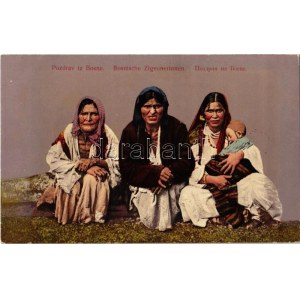 Pozdrav iz Bosne / Bosnische Zigeunerinnen / Bosnian gypsy women, folklore (fl)