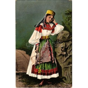 Torockói leány / Magyarisches Mädchen in Siebenbürgen / Transylvanian folklore from Rimetea