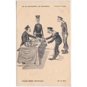 Aus dem Matrosenleben: Am Löhnungstage, K.u.K. Kriegsmarine Matrose / WWI Austro...