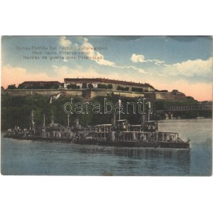 Donauflottille bei Festung Peterwardein. K.u.K. Kriegsmarine / Osztrák...