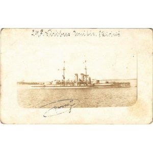 SMS Viribus Unitis az Osztrák-Magyar Haditengerészet Tegetthoff-osztályú csatahajója I. Divízió / K.u.K. Kriegsmarine ...