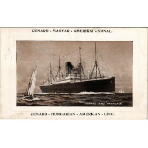 1913 Cunard Magyar-Amerikai vonal. Pannónia kivándorlási hajó / Cunard Hungarian-American Line...