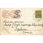 1905 Albrecht gőzüzemű oldalkerekes személyhajó Újvidéken a Péterváradi várral ...