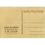Lieder des Ghetto. Verlag von S. Calvary & Co. / Jewish art postcard. Judaica s...