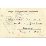 1902 Feiny towar. Schiller SMP Kr. / Zsidó kereskedő / Jewish vendor. Judaica, TCV card (EK)
