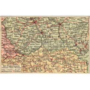 Östl. Kriegsschauplatz 3. Galizien-Lublin-Warschau. Postkarten des östlichen Kriegsschauplatzes Nr. 3. ...